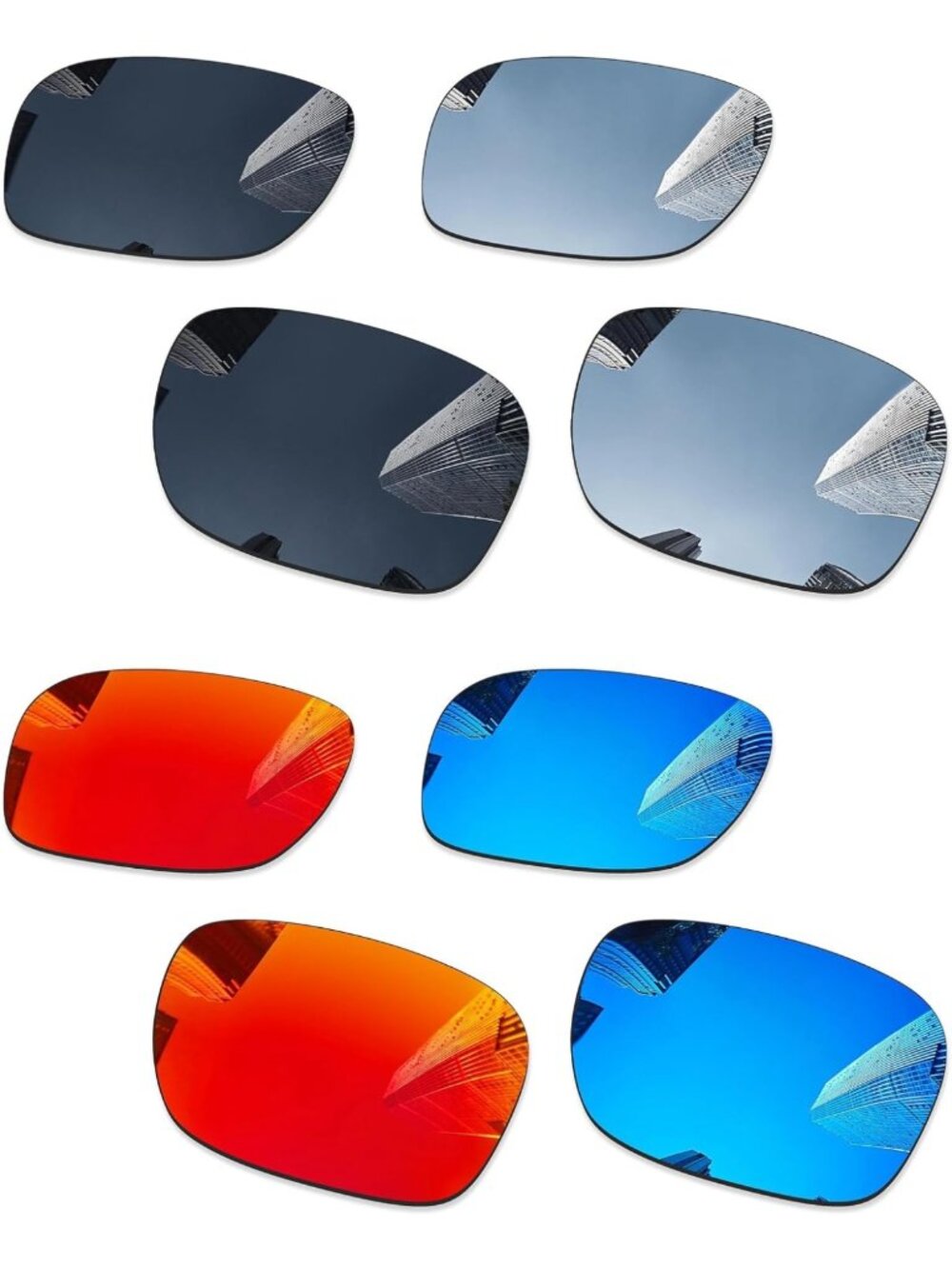 4 Pairs Polarized Replacement Lenses for Holbrook XL/XXL Sunglasses - UV